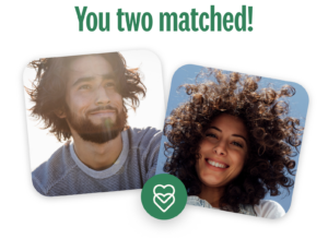 Example of a match between a woman and a man